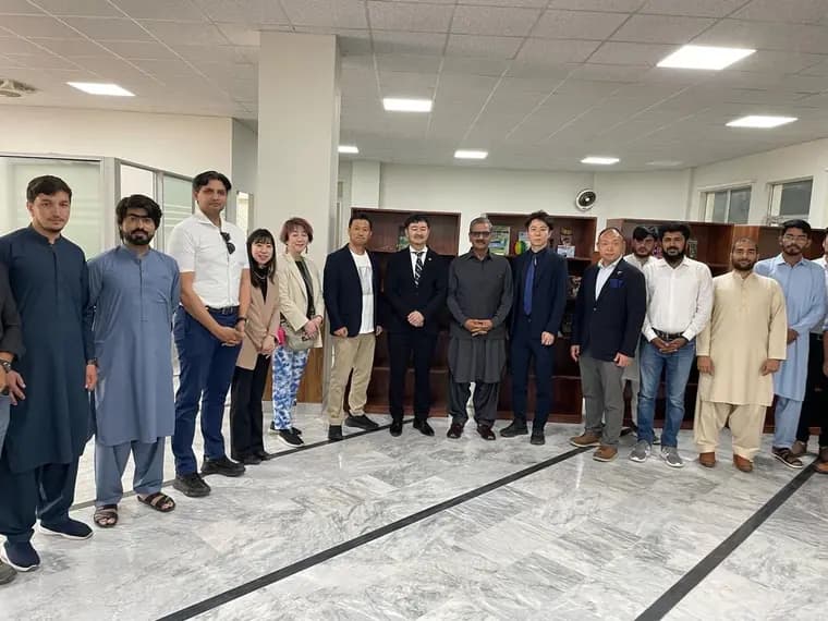 The Japan–Pakistan team at Nippon Center Pakistan